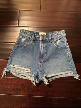 ROLLA'S High-Waist Distressed Denim Shorts Size 26